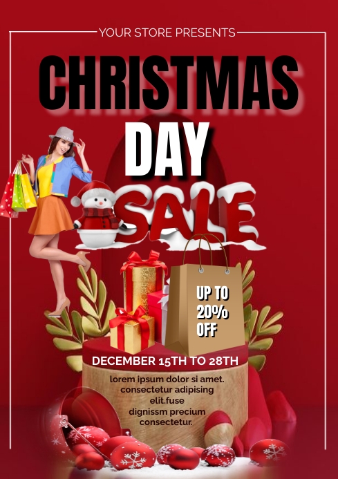 Christmas flyer(1) A4 template