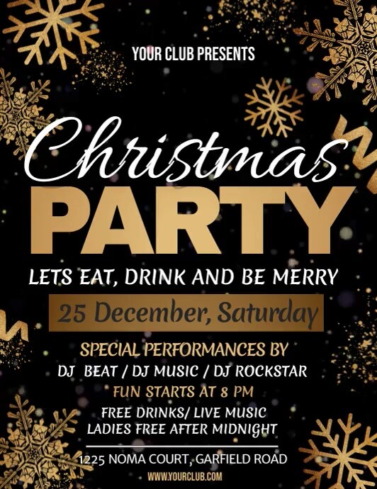 christmas flyer, christmas, christmas video template