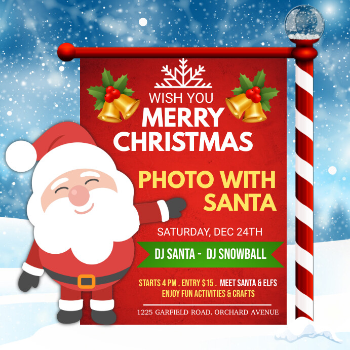 christmas flyer, christmas, merry christmas Instagram Post template
