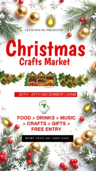 christmas flyer Historia de Instagram template