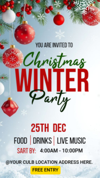 CHRISTMAS FLYER Instagram Story template