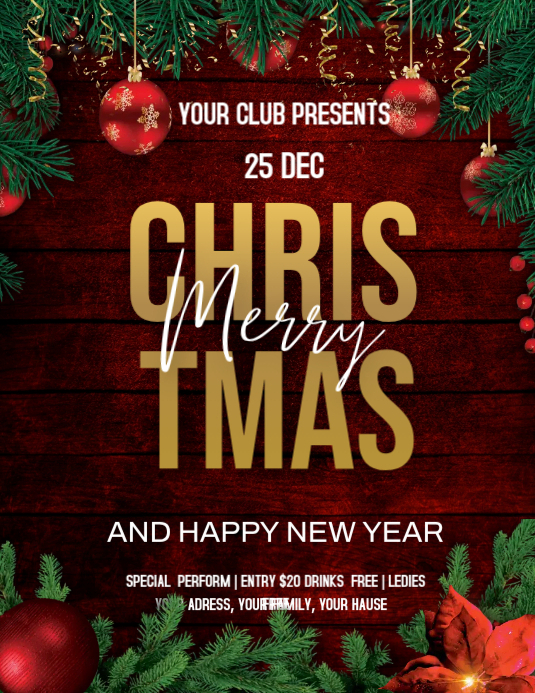 Plantilla de Folleto Navideño | PosterMyWall