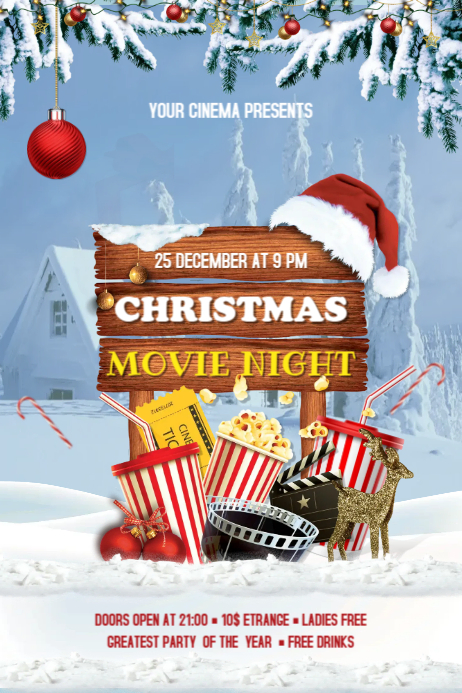 Christmas Flyer Bannière 4' × 6' template