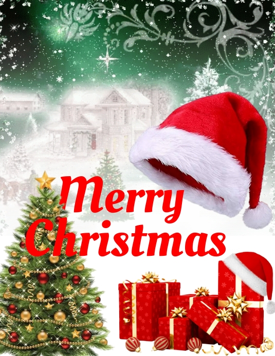 Christmas flyer template