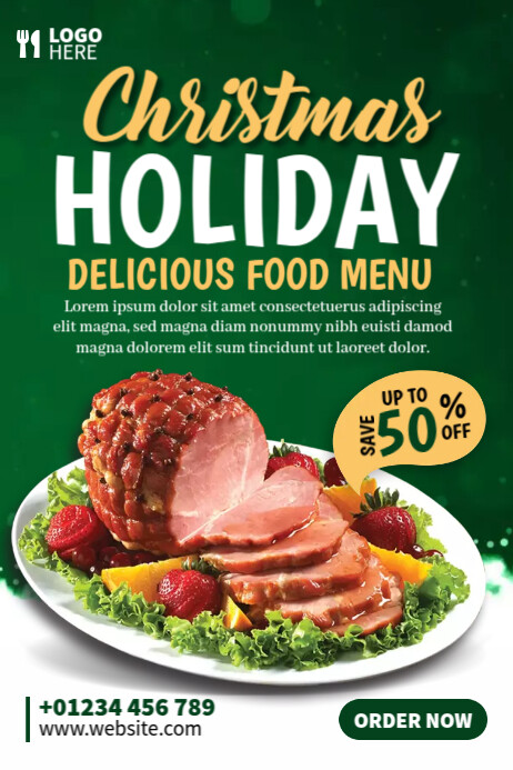 Copy of Christmas Food Ads | PosterMyWall
