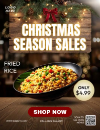 Christmas Food Specials Løbeseddel (US Letter) template