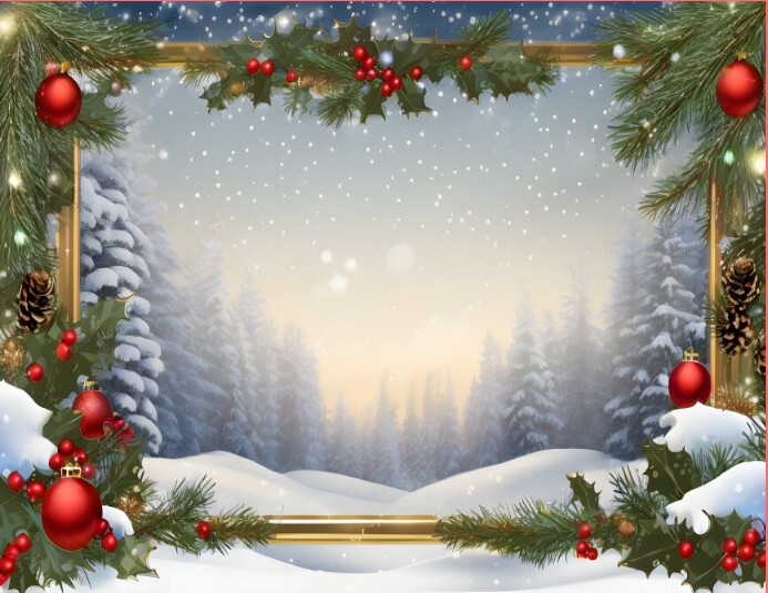 Christmas frame background template | PosterMyWall