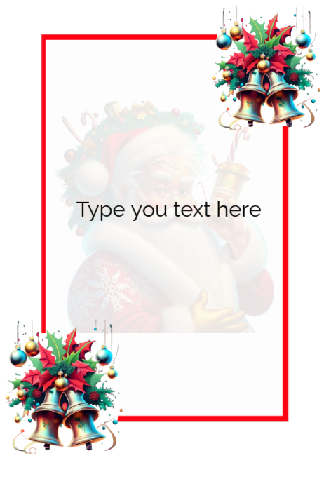 Christmas Frame Template PosterMyWall