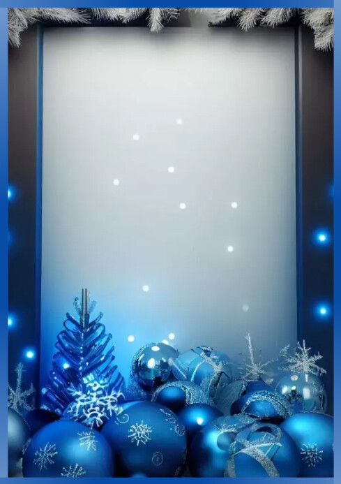Christmas frame A4 template