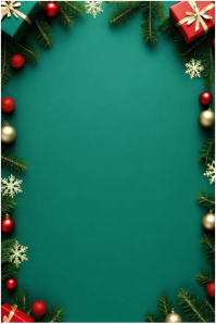 Christmas Frame Poster template