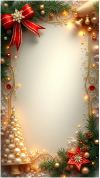 Giallo Christmas Border Design Instagram Story Template