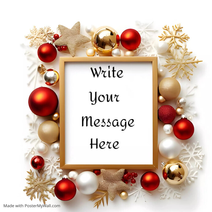 Christmas Frame Template PosterMyWall