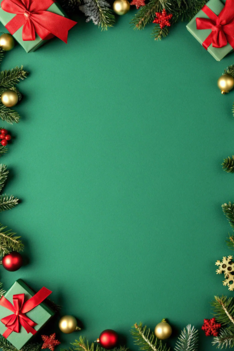 Christmas Frame Template Poster