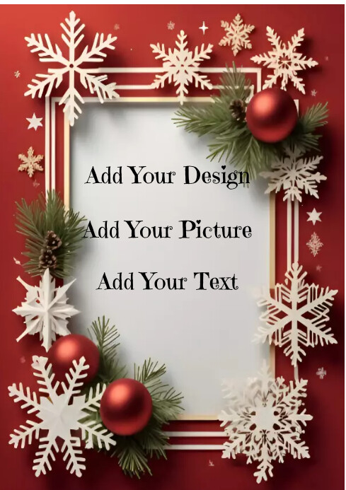 CHRISTMAS FRAME TEMPLATE PosterMyWall
