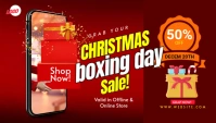 Christmas gift box Blog Header template
