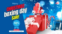Christmas gift box YouTube Channel Cover Isithombe Sekhava Yeshaneli ye-YouTube template