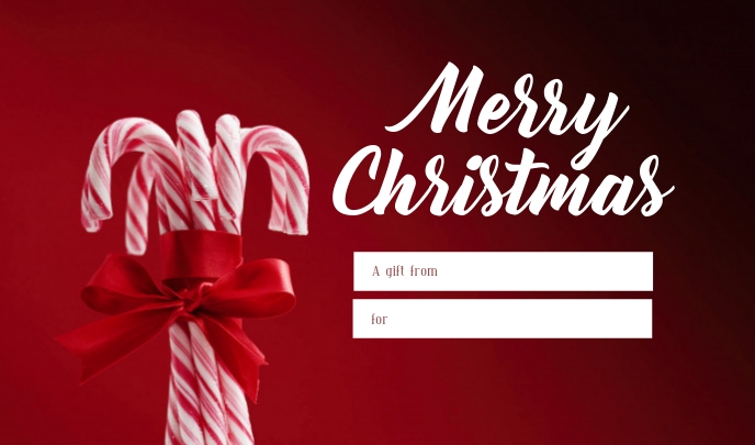 Copy of Christmas gift card | PosterMyWall