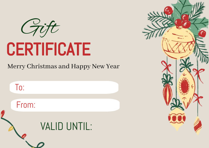 christmas gift card template | PosterMyWall