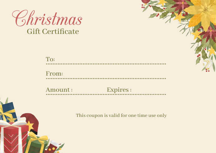 christmas gift card template | PosterMyWall