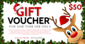 CHRISTMAS GIFT CARD VOUCHER DESIGN TEMPLATE Imagen Compartida en Facebook