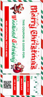 christmas Gift Coupon – Santa Weekend Getaway | Holiday Voucher Template Card