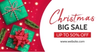 christmas gift facebook advertisement template
