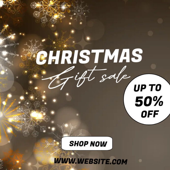 Christmas gift sale Template PosterMyWall