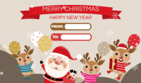Christmas Gift Tags 标记 template
