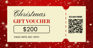 黄色 Christmas Gift Voucher Facebook Shared Image Template
