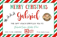 Christmas Gift Voucher Template Banner 4' × 6'