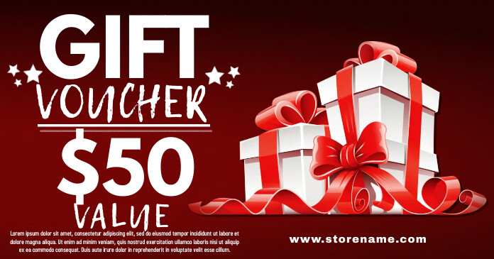 Plantilla de Cheque Regalo de Navidad | PosterMyWall