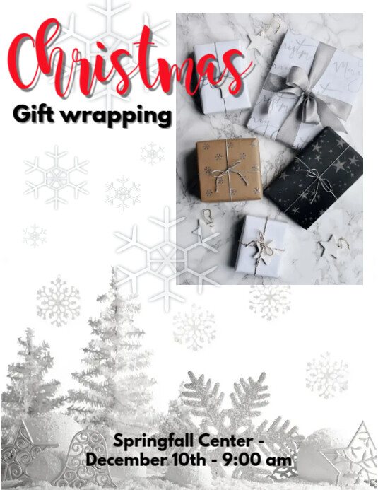 Christmas gift wrapping Template PosterMyWall