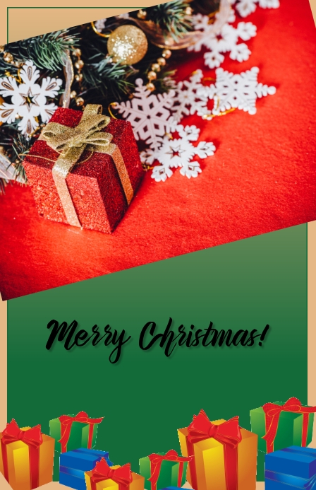 Christmas - Gift2 Meia página larga template