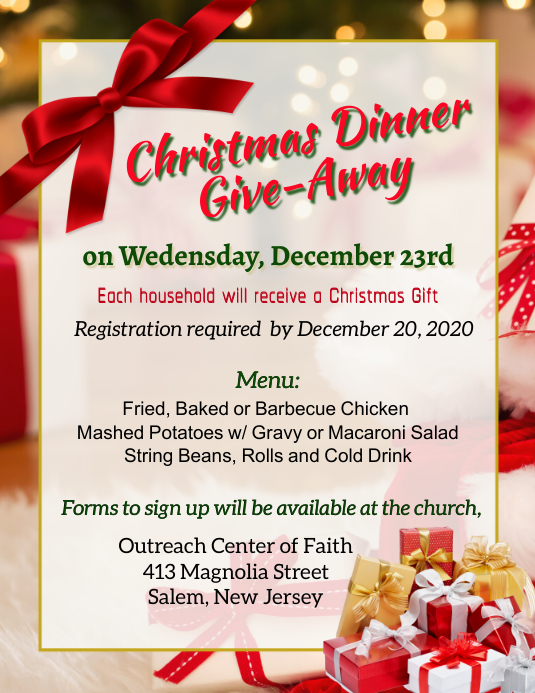 Christmas Giveaway Template PosterMyWall