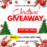 Christmas giveaway Square (1:1) template