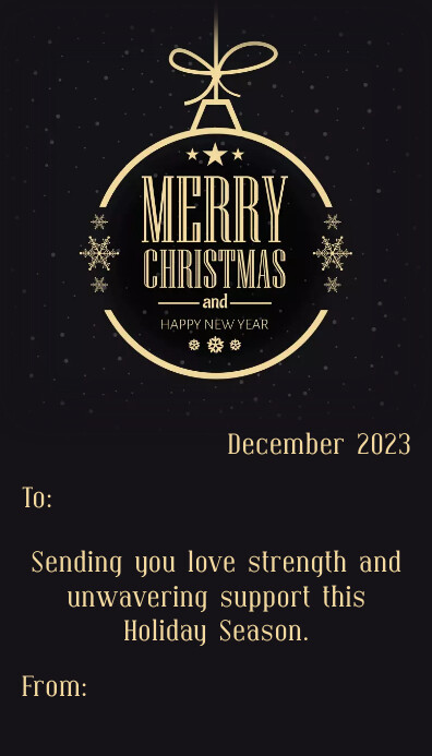 Christmas Giveaway Tag Business Card template