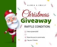 Christmas Giveaway Template Medium Rectangle