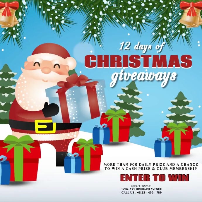 Christmas Giveaways (1) Template | PosterMyWall