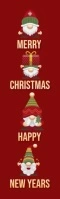 Christmas Gnome Bookmark Half Page Legal template