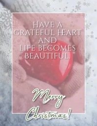 Christmas Gratitude Flyer (US Letter) template