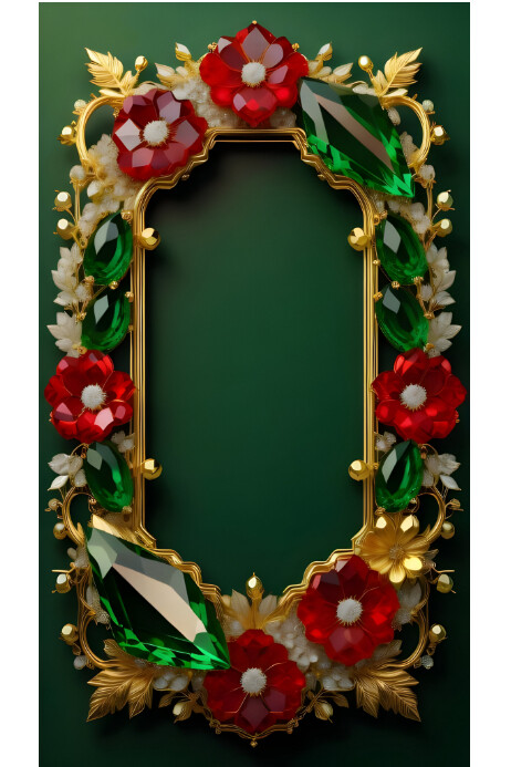 Christmas green red and green background Poster template