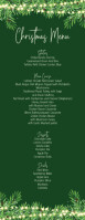 Christmas Greenery Menu card Half Page Letter template