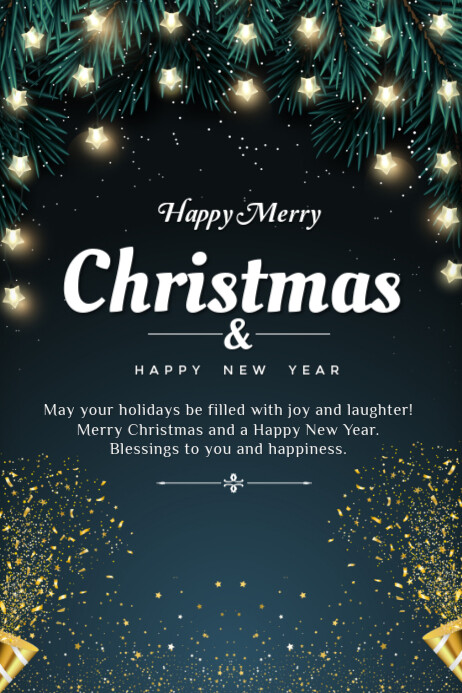 Christmas greeting card Template | PosterMyWall
