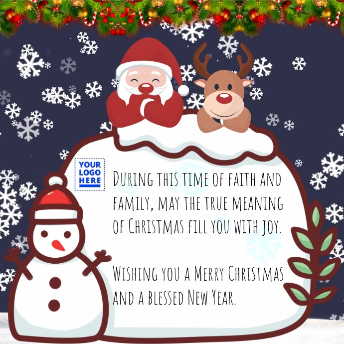 Modello Christmas Greeting Card Postermywall