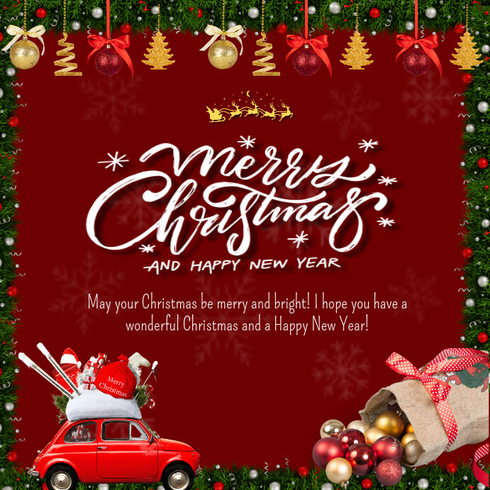 christmas greeting card Template PosterMyWall