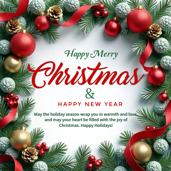 Christmas greeting card Template PosterMyWall