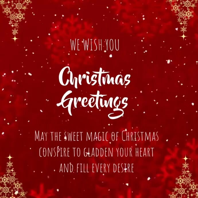 CHRISTMAS GREETING CARD Message Instagram template