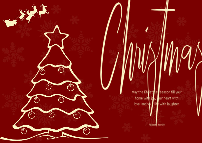 Christmas Greeting Card Template Postermywall