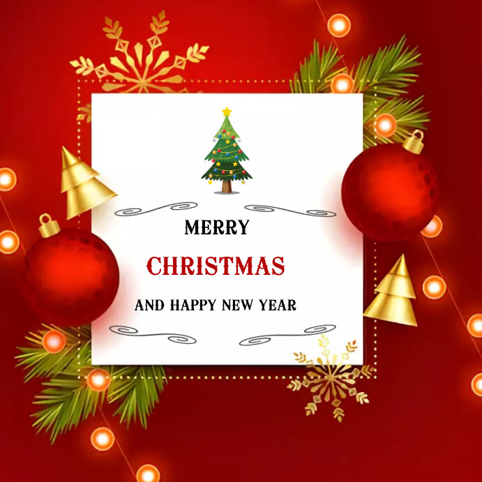 Christmas greeting card template PosterMyWall
