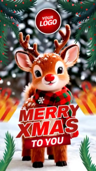 Christmas greeting Instagram Story template